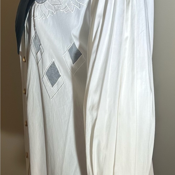 Vintage Escada Couture White Floral Cutout Blouse - Picture 5 of 12